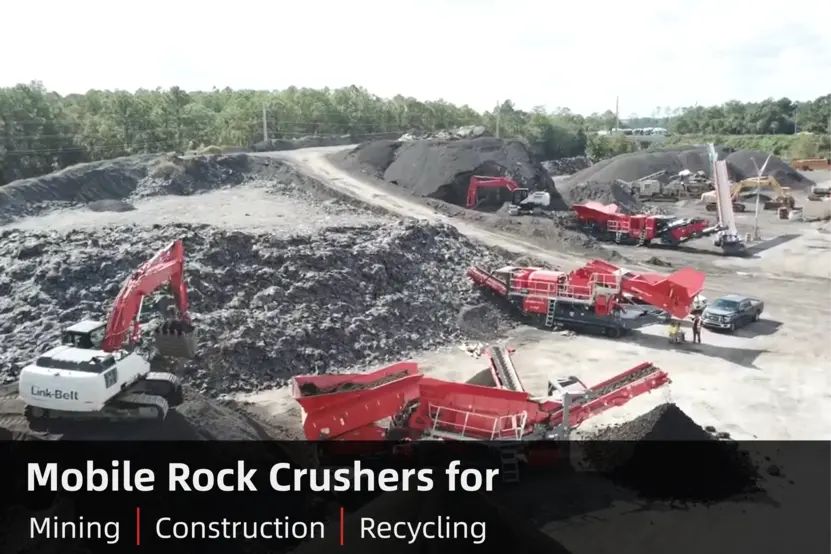 Rock Crusher on-site operation